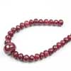 Natural Red Ruby Smooth Roundel Beads Strand 1455 Length 6 Inches and size 7mm to 14mm